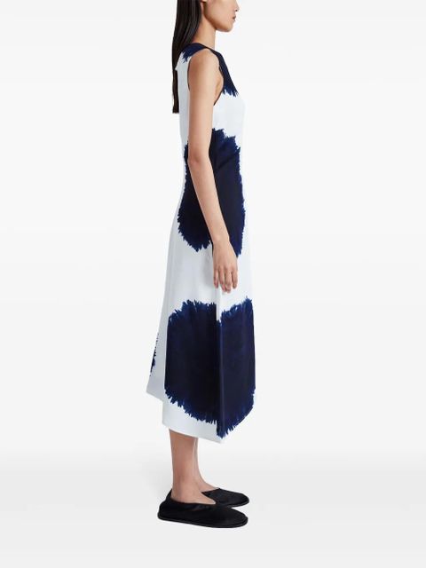 Proenza Schouler Ella Dress In Printed Viscose Crepe - White