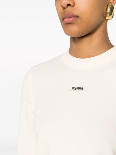 Jacquemus Le T-shirt Gros Grain top - Neutrals