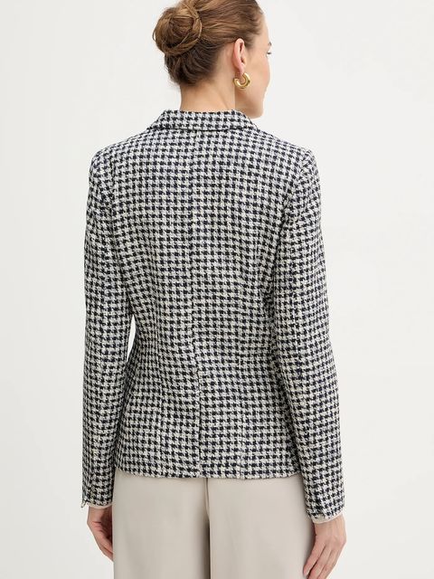 Morgan marynarka kolor beżowy jednorzędowa wzorzysta VJEAN.F - zdjęcie produktu nr 2