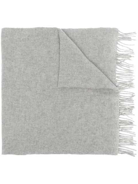 TOTEME fringe-edge virgin wool scarf - Grey - zdjęcie produktu nr 1