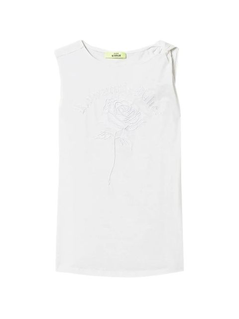 TWINSET x Myfo floral-embroidered tank top - White - zdjęcie produktu nr 1