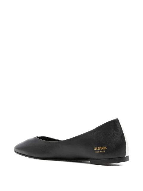 Jacquemus Ovalo two-tone ballet flats - Black - zdjęcie produktu nr 2