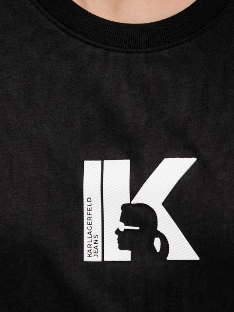 Karl Lagerfeld Jeans t-shirt damski kolor czarny A3W17094