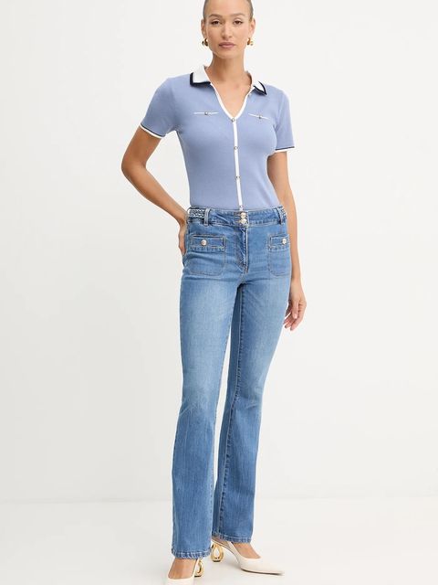 Morgan sweter MTOI damskie kolor niebieski lekki MTOI - zdjęcie produktu nr 2