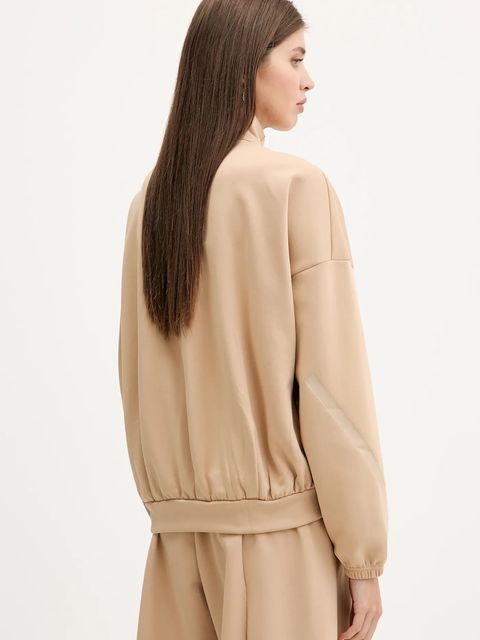 adidas bluza x Z.N.E damska kolor brązowy gładka JW7776