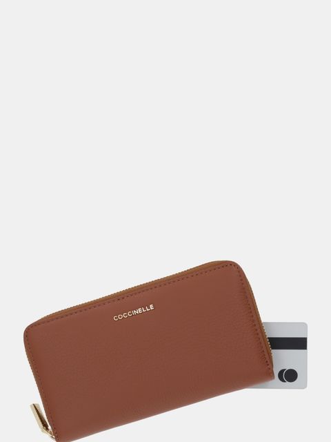 Coccinelle portfel skórzany damski kolor brązowy E2 MW5 11 32 01