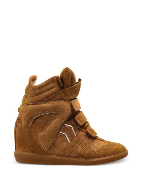 ISABEL MARANT Bekett touch-strap sneakers - Brown - zdjęcie produktu nr 1