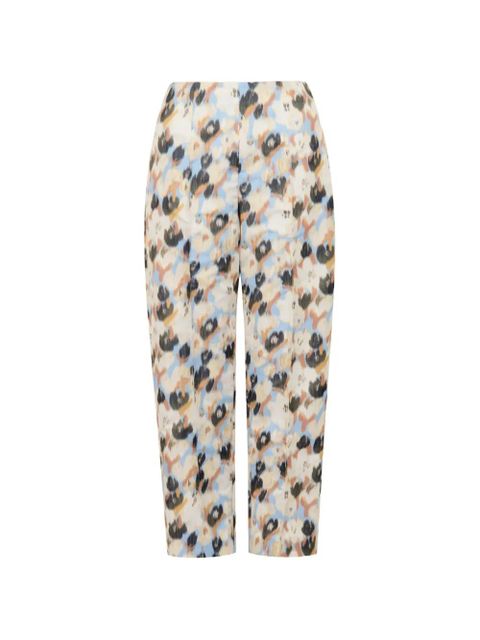 Marni bouquet print tapered trousers - Neutrals