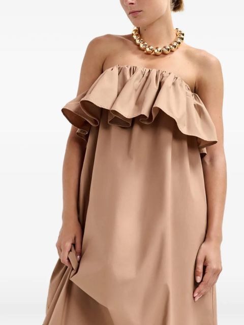 Essentiel Antwerp Joyce ruffled dress - Brown