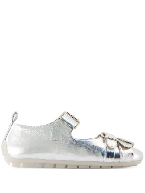 Simone Rocha buckle-detail ballet flats - Grey - zdjęcie produktu nr 1