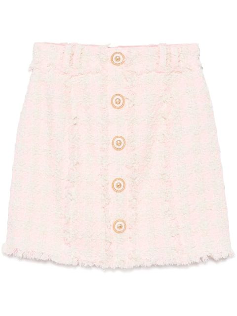 Balmain tweed mini skirt - Pink - zdjęcie produktu nr 1