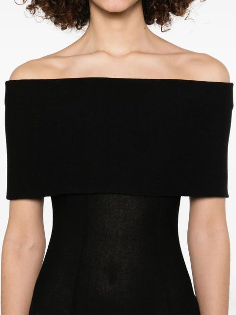 KHAITE Ava maxi dress - Black