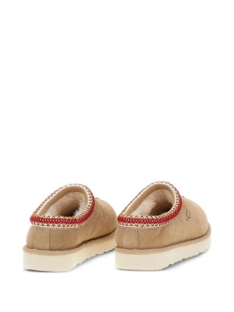 UGG braided-trim suede slippers - Brown