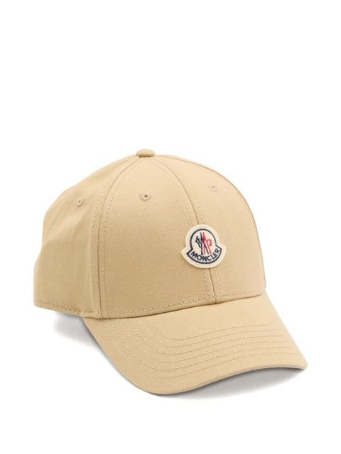 Moncler logo-patch baseball cap hat - Neutrals - zdjęcie produktu nr 1