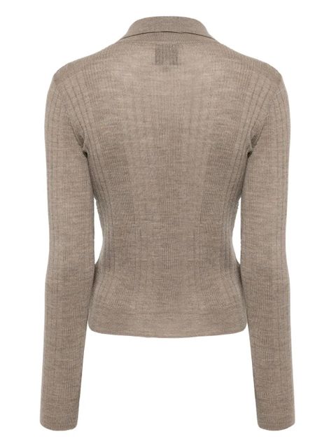 Reformation Hermia polo top - Brown - zdjęcie produktu nr 2