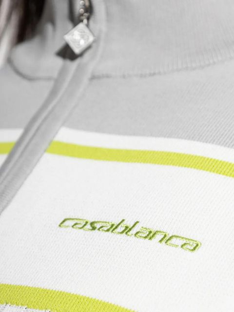 Casablanca zip-up mini dress - White