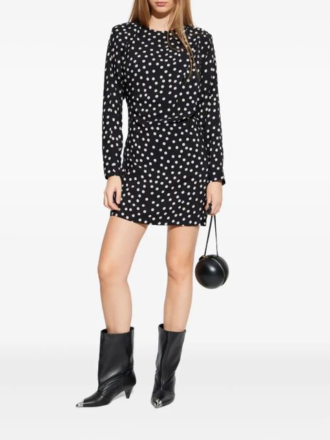 ANINE BING polka-dot mini dress - Black - zdjęcie produktu nr 2