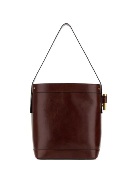 Versace Pivot leather bucket bag - Brown - zdjęcie produktu nr 2
