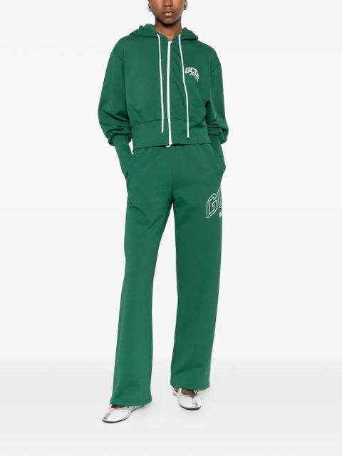 GCDS zip-up logo-print hoodie - Green - zdjęcie produktu nr 2