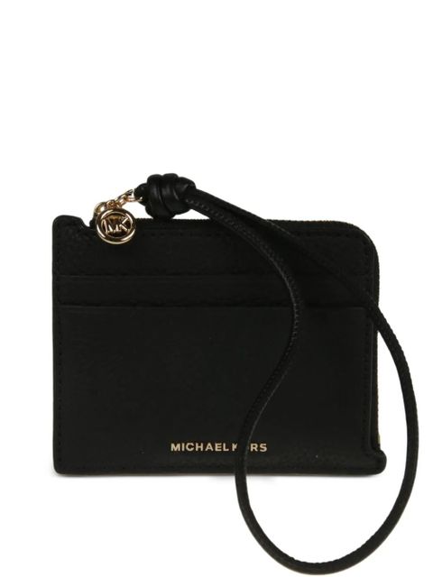 Michael Kors zip charm leather wallet - Black - zdjęcie produktu nr 1
