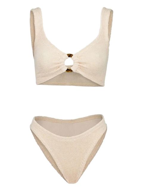 Hunza G Julia crinkle ring bikini - Neutrals - zdjęcie produktu nr 1