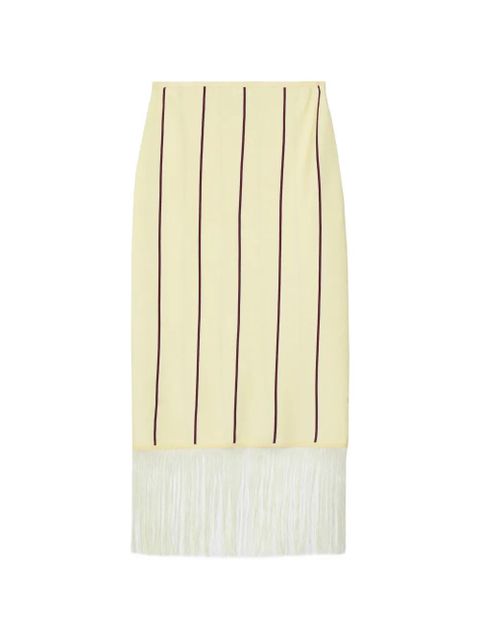 3.1 Phillip Lim striped fringe midi skirt - Yellow - zdjęcie produktu nr 1