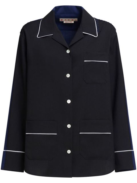 Marni virgin wool pajama shirt - Black - zdjęcie produktu nr 1