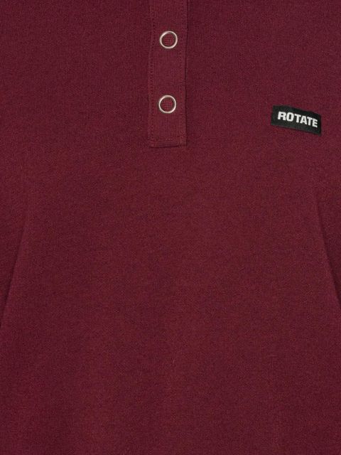 ROTATE BIRGER CHRISTENSEN logo-patch polo top - Red