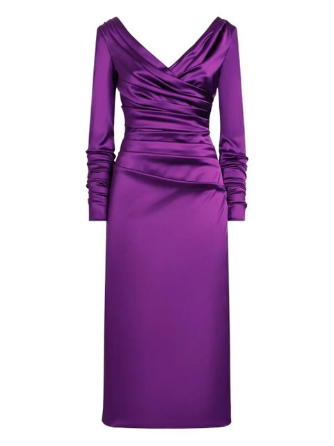 Dolce & Gabbana DNA draped midi dress - Purple - zdjęcie produktu nr 1
