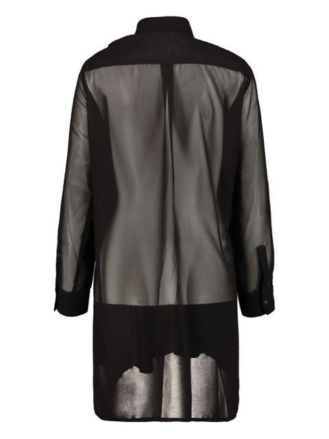 Comme Des Garçons ruffled woven shirt - Black - zdjęcie produktu nr 2