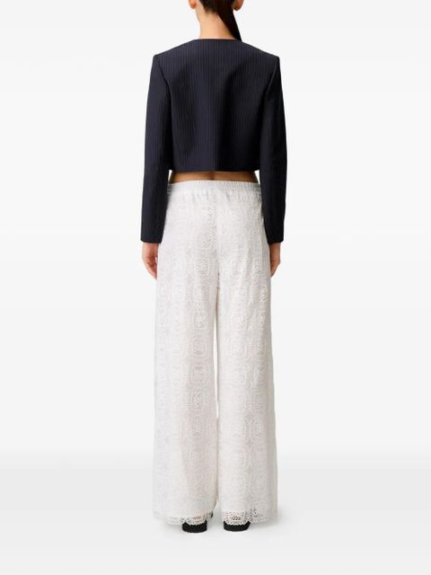 Claudie Pierlot lace drawstring trousers - White