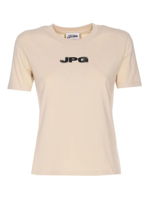 Jean Paul Gaultier logo-print crew-neck T-shirt - Neutrals - zdjęcie produktu nr 1