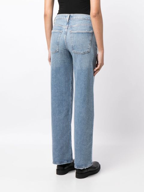 AGOLDE Harper mid-rise straight-leg jeans - Blue