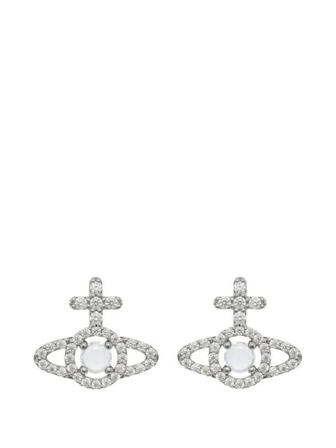 Vivienne Westwood Olympia crystal orb earrings - Silver - zdjęcie produktu nr 1