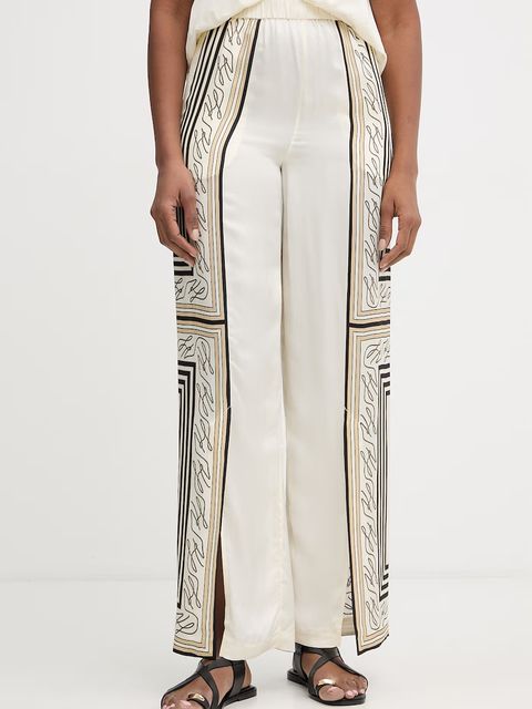 Karl Lagerfeld spodnie damskie z wiskozy - zdjęcie produktu nr 2