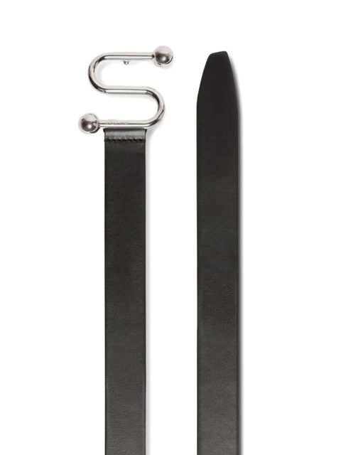 Max Mara metal trim leather belt - Black - zdjęcie produktu nr 2