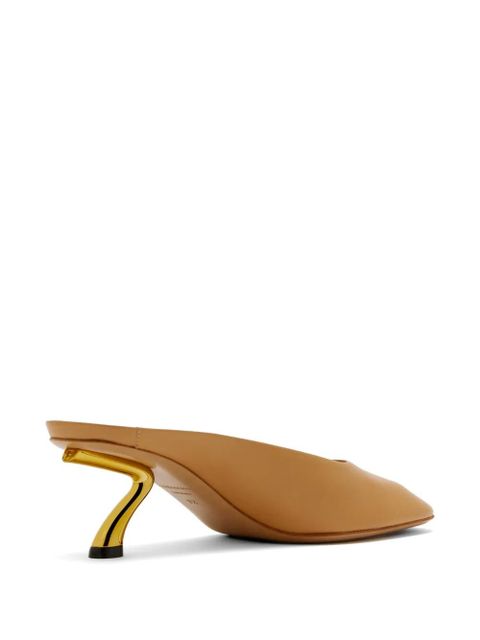 Ferragamo square-toe mules - Neutrals - zdjęcie produktu nr 2