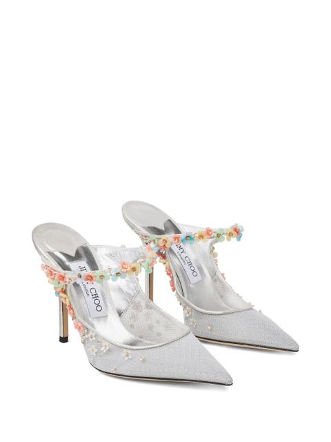 Jimmy Choo 100mm Bing Daisy pumps - Silver - zdjęcie produktu nr 2