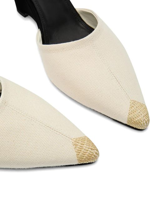 Jacquemus pointed toe tie sandals - Neutrals