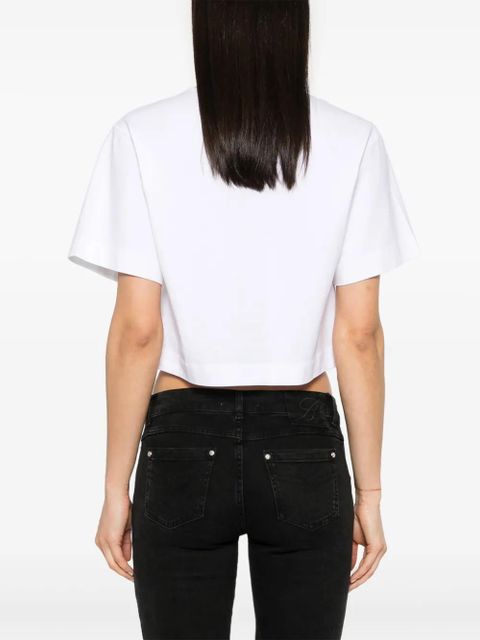 Off-White Bling Leaves S Arrow crop T-shirt