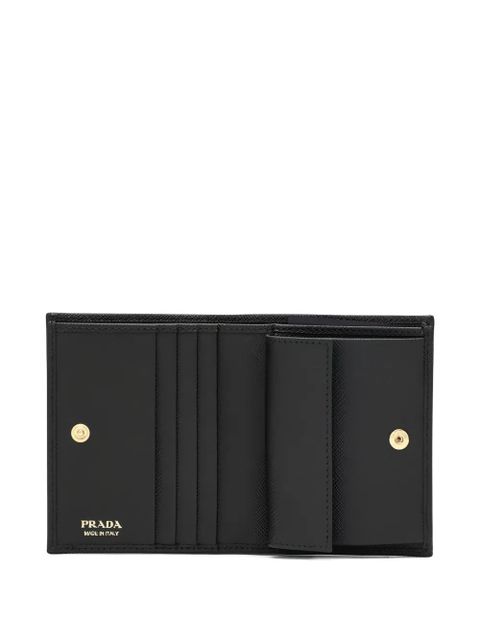 Prada small Saffiano leather wallet - Black