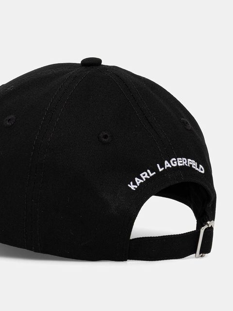 Karl Lagerfeld czapka z daszkiem bawełniana IKON - zdjęcie produktu nr 2