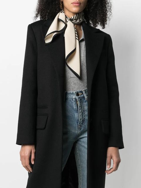 TOTEME stripe print scarf - Neutrals