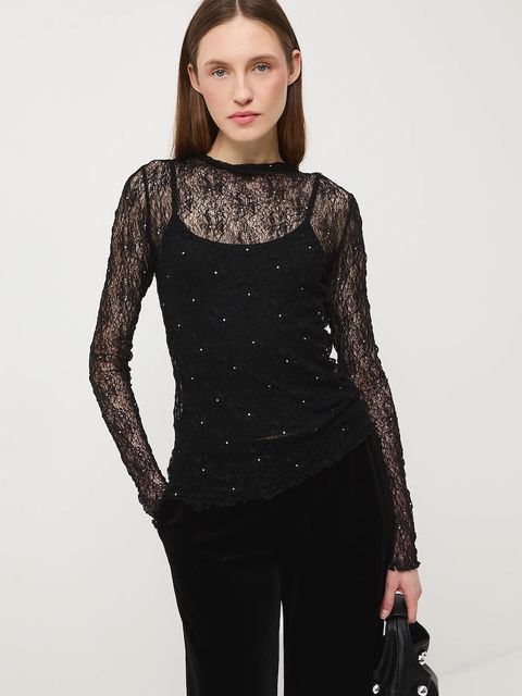 Medicine longsleeve damski kolor czarny - zdjęcie produktu nr 1