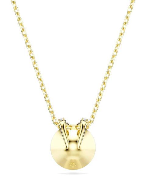 Swarovski Bella V emerald crystal gold chain necklace - EMER/GOS