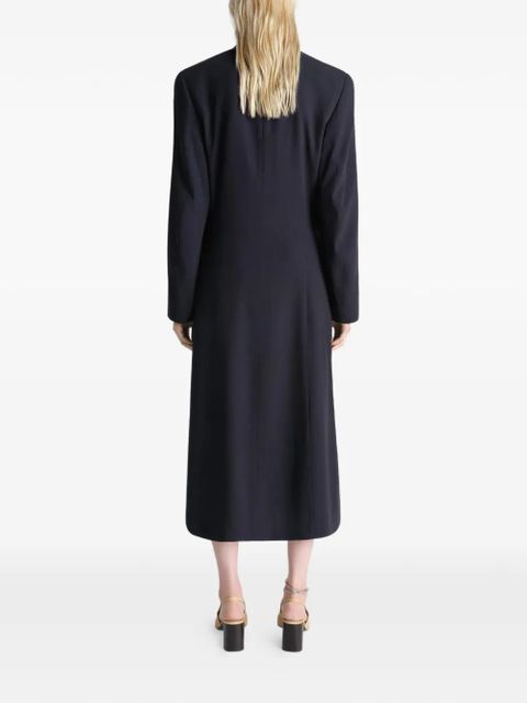LEMAIRE draped wrap coat - Black