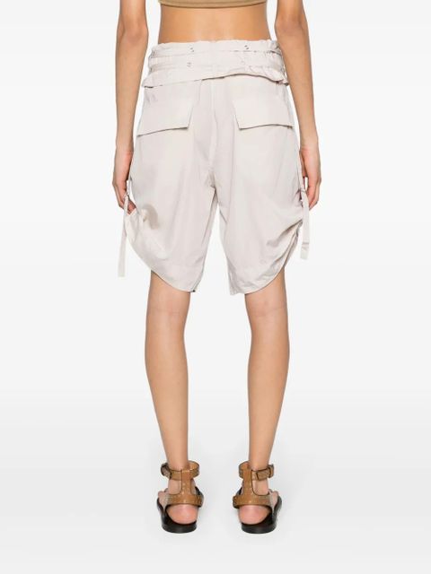 ISABEL MARANT Heidi low-rise belted shorts - Neutrals