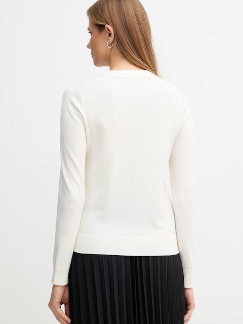 Tommy Hilfiger sweter damski kolor beżowy lekki WW0WW44984 - zdjęcie produktu nr 2