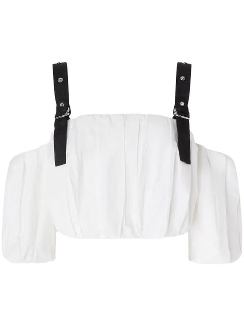PINKO adjustable cropped top - White - zdjęcie produktu nr 1