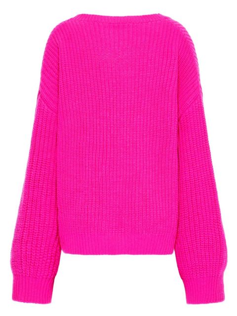 Valentino Garavani Couture neckline wool jumper - Pink